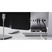 LMP Attach Dock Pro - мултифункционален хъб за свързване на допълнителна периферия за iMac с USB-C (тъмносив) 6