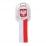 4smarts Loop Guard Finger Strap Poland - каишка за задържане за смартфони с полското знаме (бял-червен)