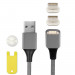 4smarts Magnetic USB Cable GRAVITYCord 2.0 with Two USB-C Connectors - кабел с магнитен накрайник с два USB-C конекторa за устройства с USB-C (100см) (сив) 4