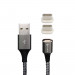 4smarts Magnetic USB Cable GRAVITYCord 2.0 with Two USB-C Connectors - кабел с магнитен накрайник с два USB-C конекторa за устройства с USB-C (100см) (сив) 1