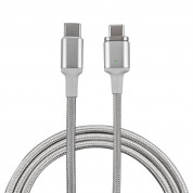 4smarts Magnetic USB-C to USB-C Cable GRAVITYCord Ultimate - USB-C кабел с магнитен накрайник за устройства с USB-C (180см) (сребрист) 1