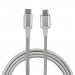 4smarts Magnetic USB-C to USB-C Cable GRAVITYCord Ultimate - USB-C кабел с магнитен накрайник за устройства с USB-C (180см) (сребрист) 2