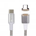 4smarts Magnetic USB-C to USB-C Cable GRAVITYCord Ultimate - USB-C кабел с магнитен накрайник за устройства с USB-C (180см) (сребрист) 1
