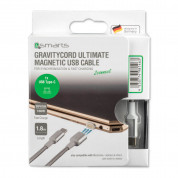 4smarts Magnetic USB-C to USB-C Cable GRAVITYCord Ultimate - USB-C кабел с магнитен накрайник за устройства с USB-C (180см) (сребрист) 8