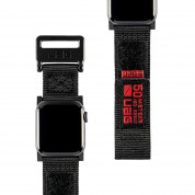 Urban Armor Gear Active Watch Strap - изключително здрава текстилна каишка за Apple Watch 38мм, 40мм, 41мм (черен)