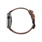 Urban Armor Gear Leather Strap - кожена (естествена кожа) каишка за Apple Watch 38мм, 40мм, 41мм (кафяв) 1
