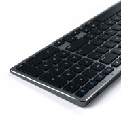 Satechi Slim Wireless Keyboard with Numeric Keypad - качествена алуминиева безжична блутут клавиатура за Mac (тъмносив) 4
