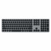 Satechi Aluminum Wireless Keyboard with Numeric Keypad - качествена алуминиева безжична блутут клавиатура за Mac (тъмносив) 4