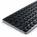 Satechi Aluminum Wireless Keyboard with Numeric Keypad - качествена алуминиева безжична блутут клавиатура за Mac (тъмносив) 3