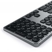 Satechi Aluminum Wireless Keyboard with Numeric Keypad - качествена алуминиева безжична блутут клавиатура за Mac (тъмносив) 1