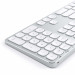 Satechi Aluminum Wireless Keyboard with Numeric Keypad - качествена алуминиева безжична блутут клавиатура за Mac (сребрист) 2