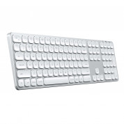 Satechi Aluminum Wireless Keyboard with Numeric Keypad - качествена алуминиева безжична блутут клавиатура за Mac (сребрист)