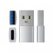 Satechi USB Male To USB-C Female Adapter - адаптер от USB мъжко към USB-C женско за мобилни устройства (сребрист) 4