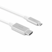Moshi USB-C to HDMI Cable - кабел за свързване от USB-C към HDMI (сребрист) (2 метра) 1