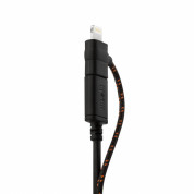 Moshi 3-in-1 Universal Charging Cable - универсален USB кабел с Lightning, microUSB и USB-C конектори (1 метър) (черен) 4