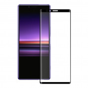 Eiger 3D Glass Edge to Edge Full Screen Tempered Glass for Sony Xperia 1 (black-clear)