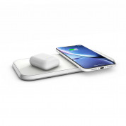 Zens Dual Wireless Charger Stand 10W with Power Supply ZEDC04W (white)
