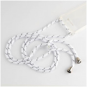 4smarts Necklace Case - силиконов калъф с лента за врата за iPhone 8, iPhone 7 (бял)