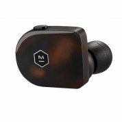 Master & Dynamic True Wireless Earphones MW07 - безжични Bluetooth слушалки с микрофон за мобилни устройства (черен-кафяв)