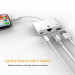 Lightning Ethernet Adapter - адаптер за свързване на жичен интернет (Ethernet), USB и зареждане на Lightning устройства 5