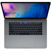 Apple MacBook Pro 15 Touch Bar, Touch ID, 6-Core i7 2.6GHz, 16GB, 256GB SSD, Radeon Pro 555X w 4GB (тъмносив) (модел 2019) 