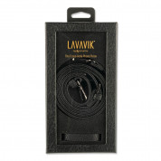 LAVAVIK Cross-Body Phone Purse with Card Compartment - кожен калъф с джоб и лента за врата за iPhone XS Max (черен) 3