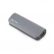 Platinet Power Bank Leather 2600mAh + microUSB cable (gray)