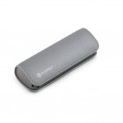 Platinet Power Bank Leather 2600mAh + microUSB cable - външна батерия 2600mAh за зареждане на мобилни устройства (сив) 1