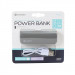 Platinet Power Bank Leather 2600mAh + microUSB cable - външна батерия 2600mAh за зареждане на мобилни устройства (сив) 4