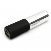 Platinet Lipstick Power Bank 2600mAh + microUSB cable - външна батерия 2600mAh за зареждане на мобилни устройства (сребрист)