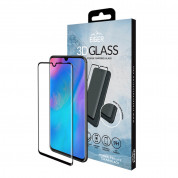 Eiger 3D Glass Full Screen Tempered Glass Screen Protector - калено стъклено защитно покритие с извити ръбове за целия дисплей на Huawei P30 Lite (черен-прозрачен) 2