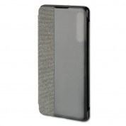 4smarts Smart Cover - текстилен смарт калъф за Huawei P30 (тъмносив)