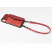 LAVAVIK Cross-Body Phone Purse - кожен калъф с портмоне и лента за врата за iPhone XS (червен) 1