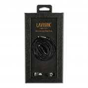 LAVAVIK Cross-Body Phone Purse - кожен калъф с портмоне и лента за врата за iPhone XS (сив) 3
