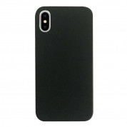 Case FortyFour No.3 Case - поликарбонатов кейс за iPhone XS Max (черен)