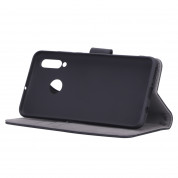 Case FortyFour No.11 Case - кожен калъф с поставка за Huawei P30 Lite (черен) 3