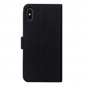 Case FortyFour No.11 Case - кожен калъф с поставка за iPhone XS Max (черен) 1