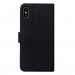 Case FortyFour No.11 Case - кожен калъф с поставка за iPhone XS Max (черен) 2