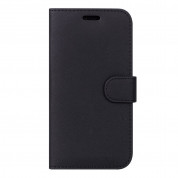 Case FortyFour No.11 Case - кожен калъф с поставка за Samsung Galaxy S10 Plus (черен)