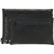 Incase Zip Pouch 3 Pack - комплект от 3 размера калъфи за съхрванение на дребни предмети (черен)