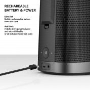 iLuv Aud Dock Portable Speaker for the 2nd Generation Amazon Echo Dot - Black 3