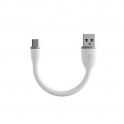 Satechi Flexible USB-C Charging Cable - гъвкав USB към USB-C кабел за устройства с USB-C порт (15 см.) (бял)