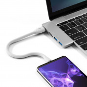 Satechi Flexible USB-C Charging Cable - гъвкав USB към USB-C кабел за устройства с USB-C порт (25 см.) (бял) 4