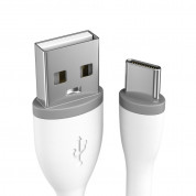 Satechi Flexible USB-C Charging Cable - гъвкав USB към USB-C кабел за устройства с USB-C порт (25 см.) (бял) 1