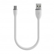 Satechi Flexible USB-C Charging Cable - гъвкав USB към USB-C кабел за устройства с USB-C порт (25 см.) (бял)