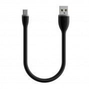 Satechi Flexible USB-C Charging Cable - гъвкав USB към USB-C кабел за устройства с USB-C порт (25 см.) (черен)