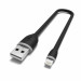 Satechi Flexible Lightning USB Cable - гъвкав USB кабел за iPhone, iPad и iPod с Lightning (черен) (25 см) 3