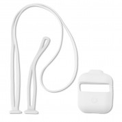 4smarts Basic Protection Case with 2 Straps with Carabiner for Apple AirPods (white) 3
