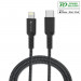 4smarts MFI RAPIDCord PD USB-C to Lightning Cable 1m. - USB-C кабел към Lightning за Apple устройства (черен) 1