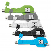 4smarts Basic POS Jar with 30 pcs Micro-USB Cables KeyLink - комплекта от 30 microUSB кабела с буркан (черен, син, зелен, сив, бял) 2